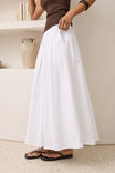 Florence Maxi Skirt, WHITE - example image 4