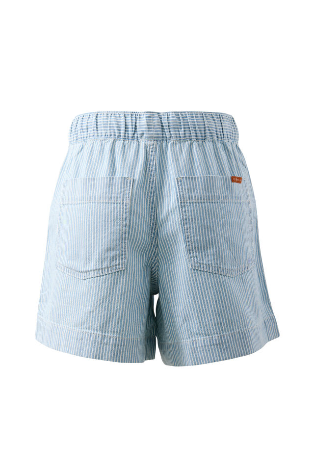 Darcy Relaxed Everyday Short, INDIGO WHITE STRIPE