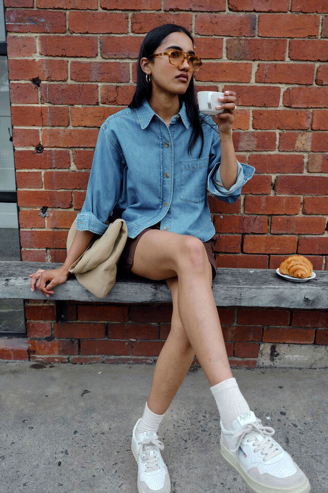 Elle Essential Shirt, VINTAGE BLUE