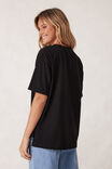 Stevie Slouchy Split Hem Tee, BLACK - alternate image 3