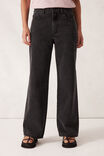 Frankie Loose Straight Jean, WASHED BLACK - alternate image 4
