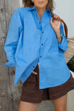 Peta Oversized Shirt, AMALFI BLUE - alternate image 1