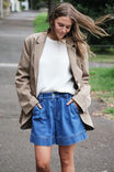Boyfriend Pocket Blazer, WARM TAUPE - alternate image 1
