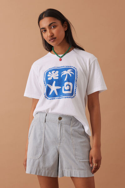 Weekender Short, FRESH BLUE STRIPE