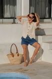 Boxy Button Through Knit, ECRU - alternate image 5