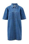 Dylan Pleat Sleeve Boxy Dress, FRESH INDIGO - alternate image 2