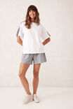 Sporty Tape Tee, WHITE/NEW NAVY TAPE - alternate image 5