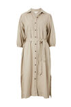 Puff Sleeve Midi Shirt Dress, SUMMER TAUPE LINEN BLEND - alternate image 2
