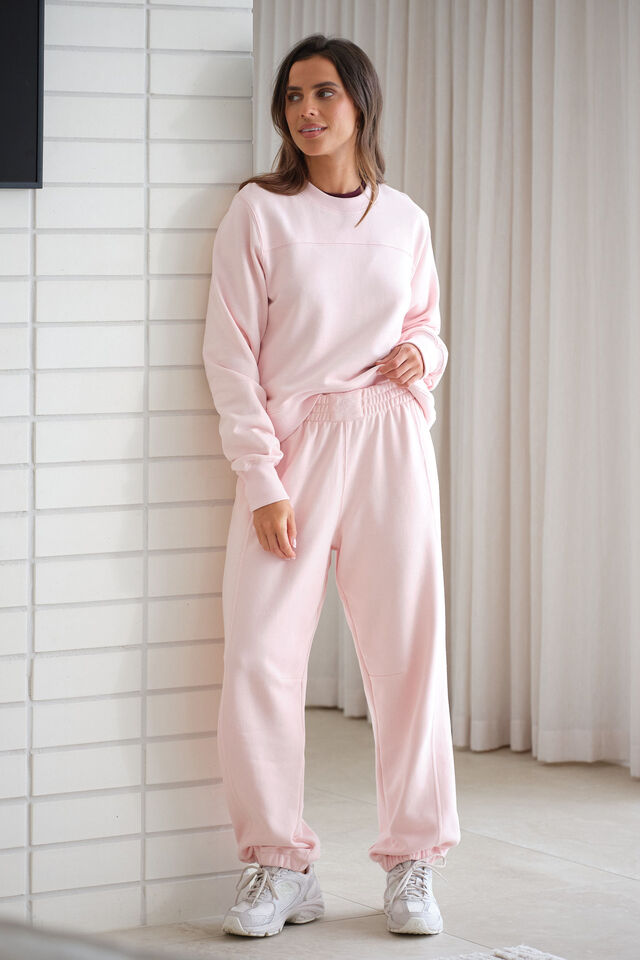 Seamed Trackpant, SHELL PINK
