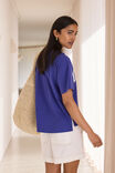 Stevie Slouchy Tee, POLO BLUE/MARSHMALLOW VARSITY - example image 6