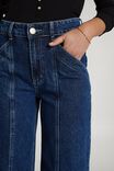 Wide Leg Seamed Jean, INDIGO BLUE RECYCLED COTTON - alternate image 5