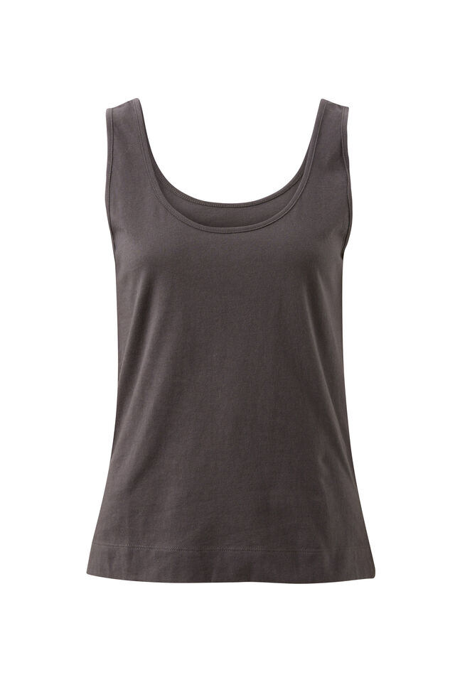 Bloom Slouchy Scoop Tank, PHANTOM