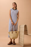 Paloma Dress, WHITE/FRENCH NAVY STRIPE - alternate image 5