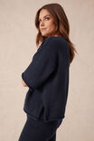 Boxy Knit Tee, NEW NAVY - alternate image 5