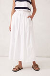 Florence Maxi Skirt, WHITE - alternate image 4