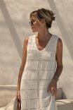 Square Knit Midi Tank Dress, ECRU - alternate image 4