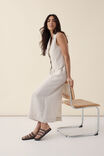 Patch Pocket Midi Skirt, NATURAL LINEN - alternate image 4