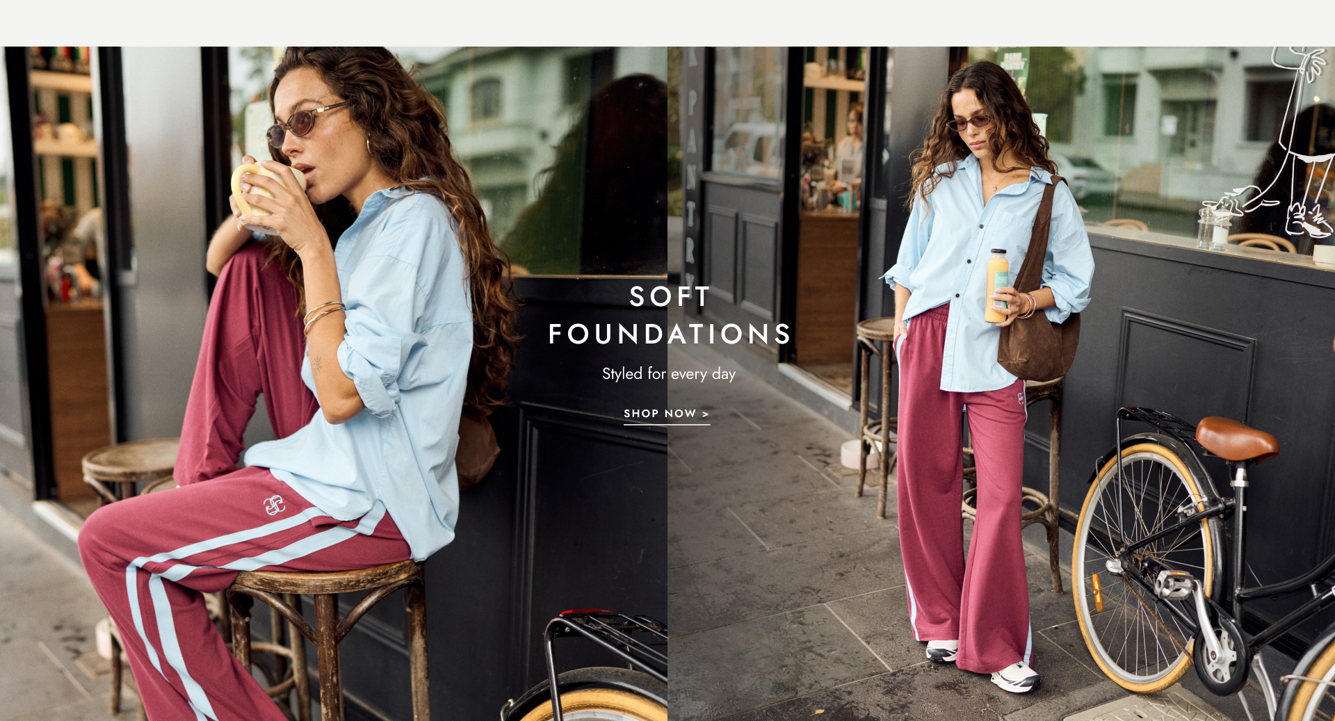 Soft foundations. Click to shop.