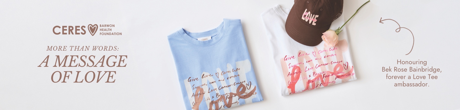 More than words: A message of love.