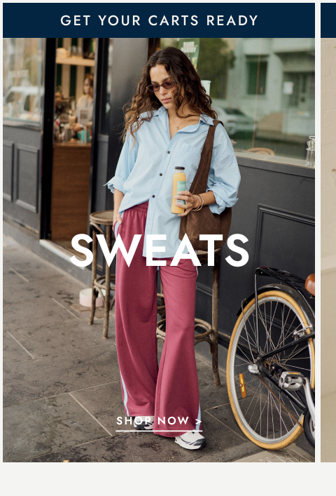 Click to shop sweats now.