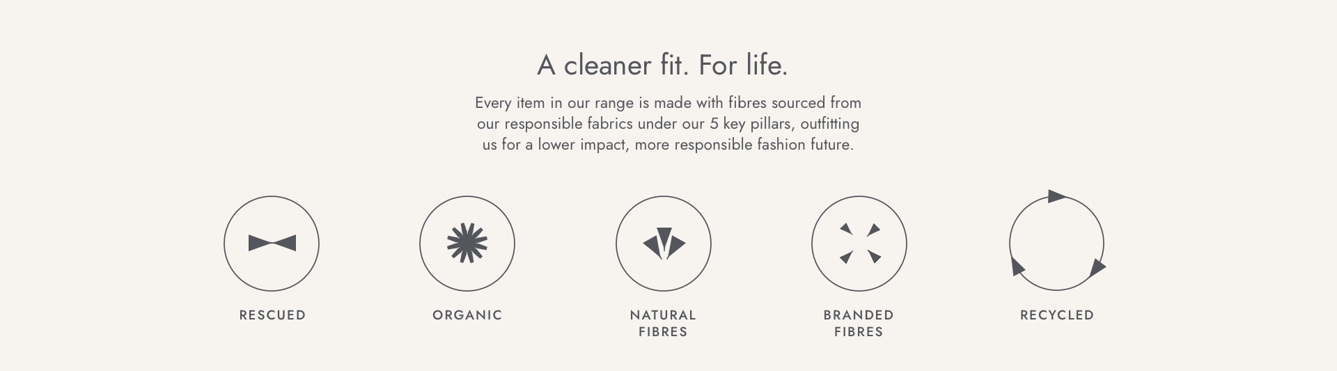 A cleaner fit. For life.