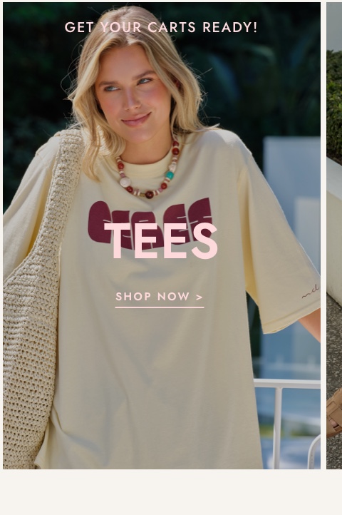 Click to shop tees now.