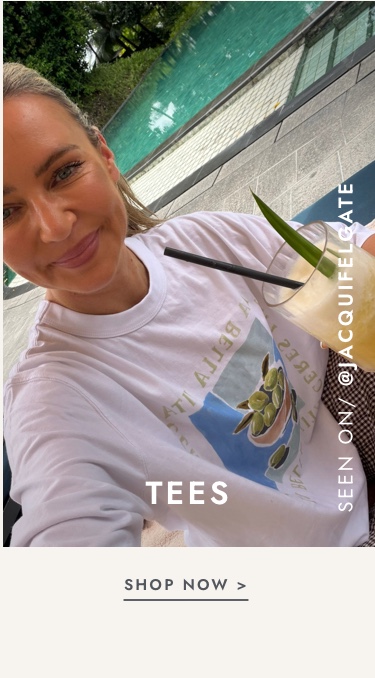 Click to shop tees now.