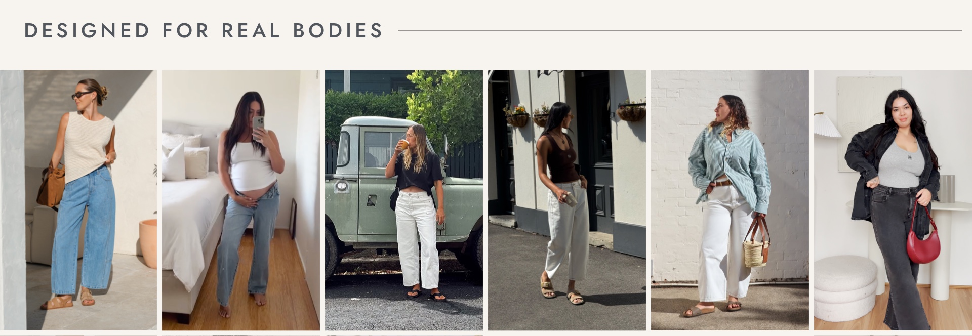 Jeans designed for real bodies.