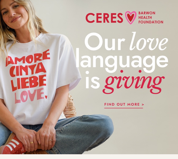Our love language is giving. Click to shop