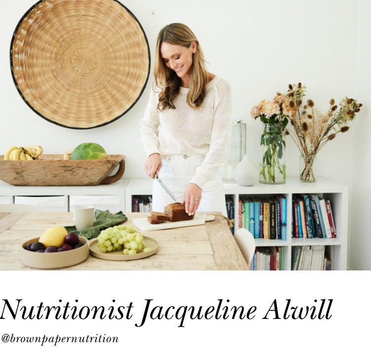 Nutritionist Jacqueline Alwill from @brownpapernutrition