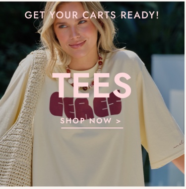 Click to shop tees now.