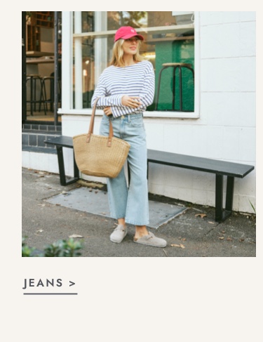 Denim jeans. Click to shop.