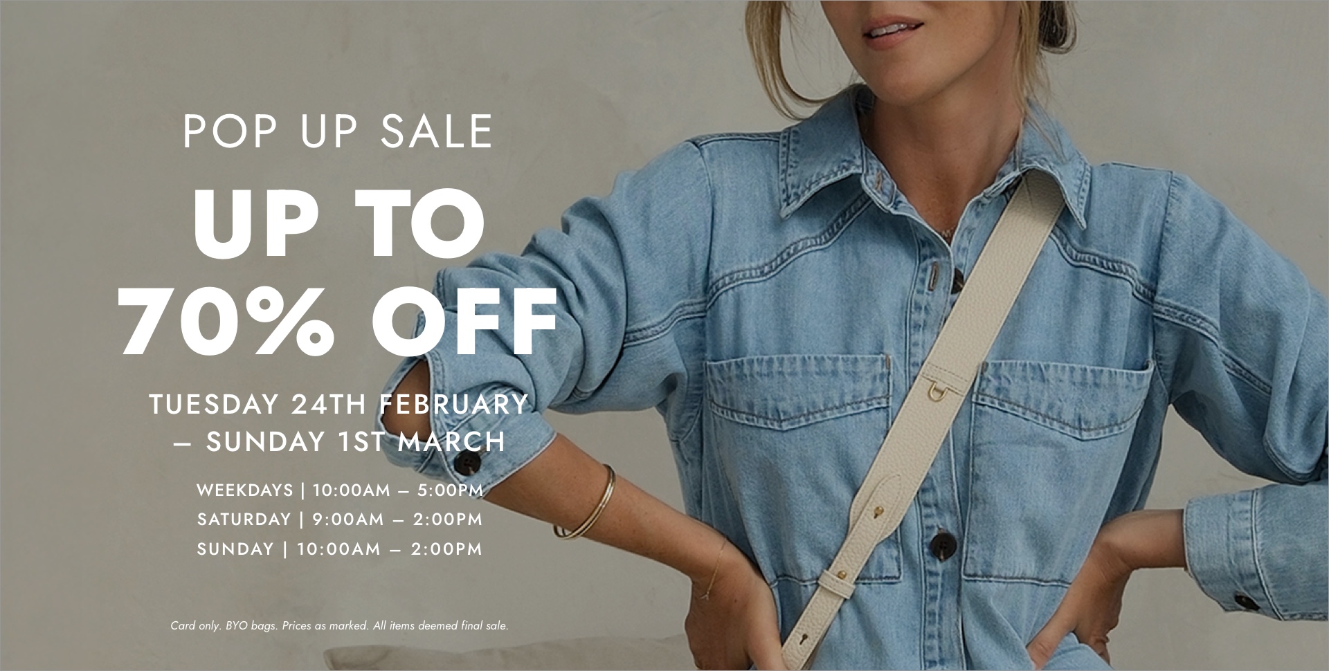 Our warehouse sale starts Tuesday 24th of Feb and ends Sunday 1st March, location 332 Pakington St, Newtown, Geelong.