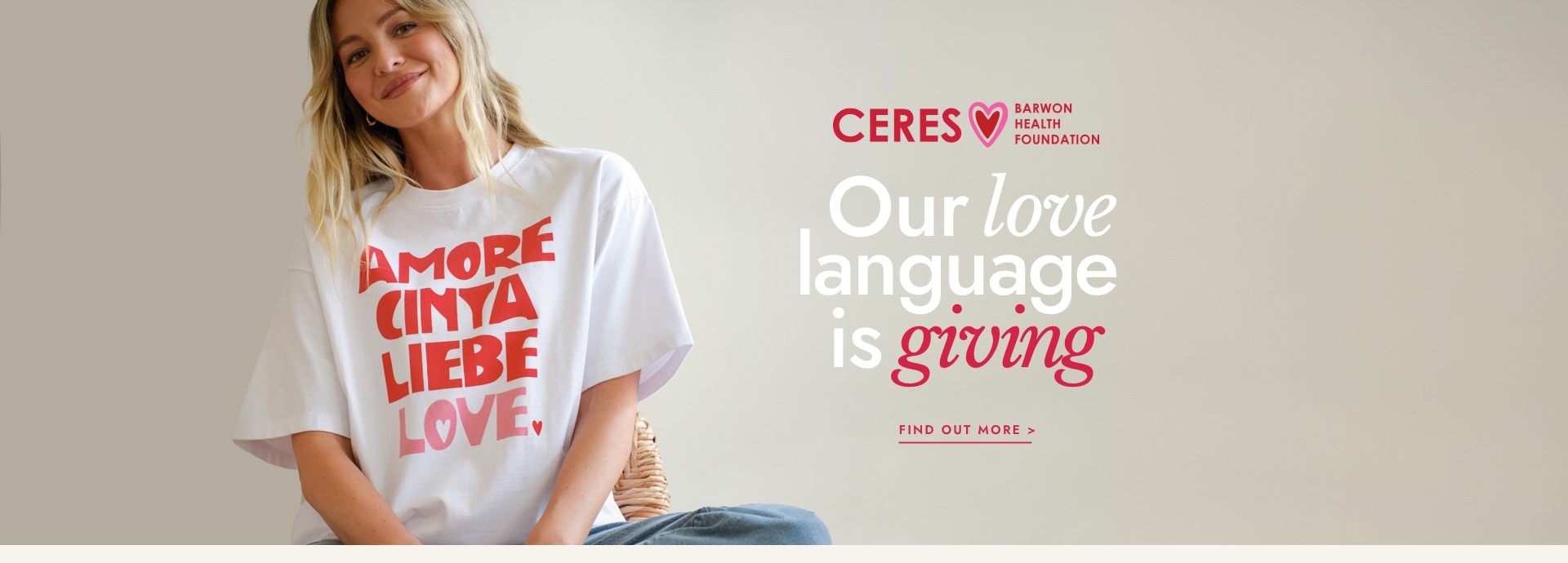 Our love language is giving. Click to shop.
