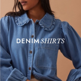 Denim shirts. Click to shop.