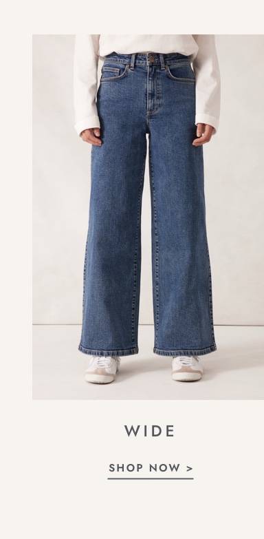 Shop wide leg jeans. Click to shop.