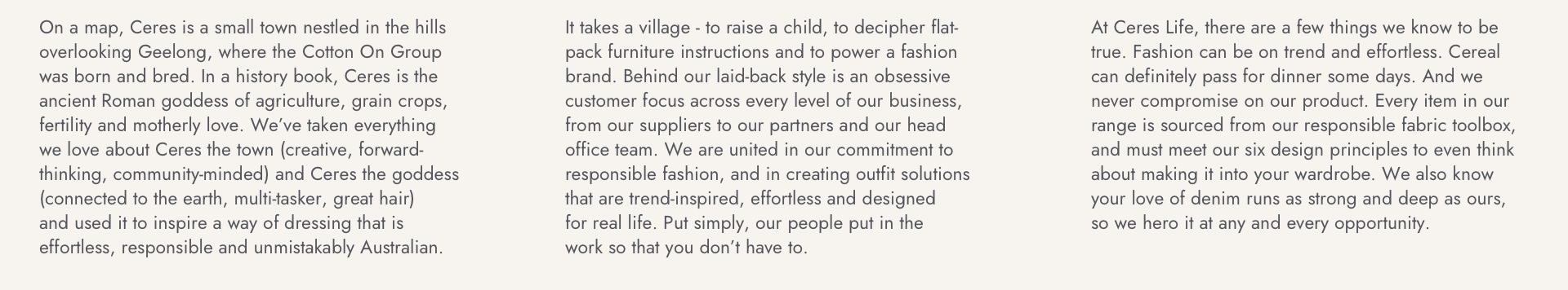 Our story, our people and our product.