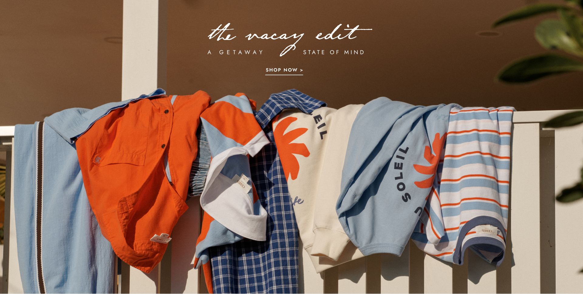 The vacay edit. Click to shop.