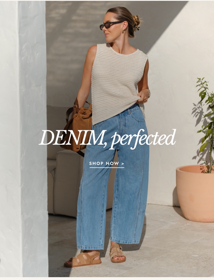 Denim, perfected. Click to shop.