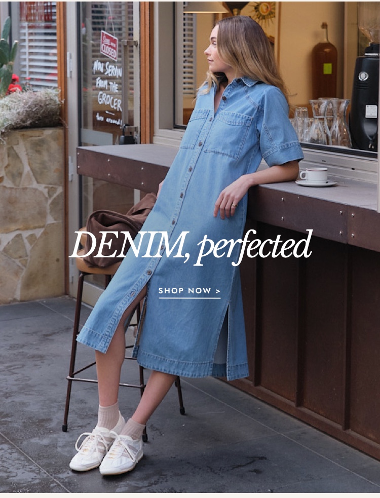 Denim, perfected. Click to shop.
