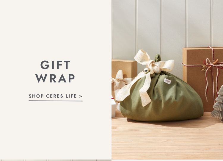 Use your free gift as gift wrap. Click to shop.