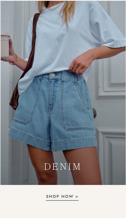 Click to shop denim now.