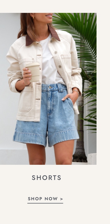 Shop denim jacket. Click to shop.