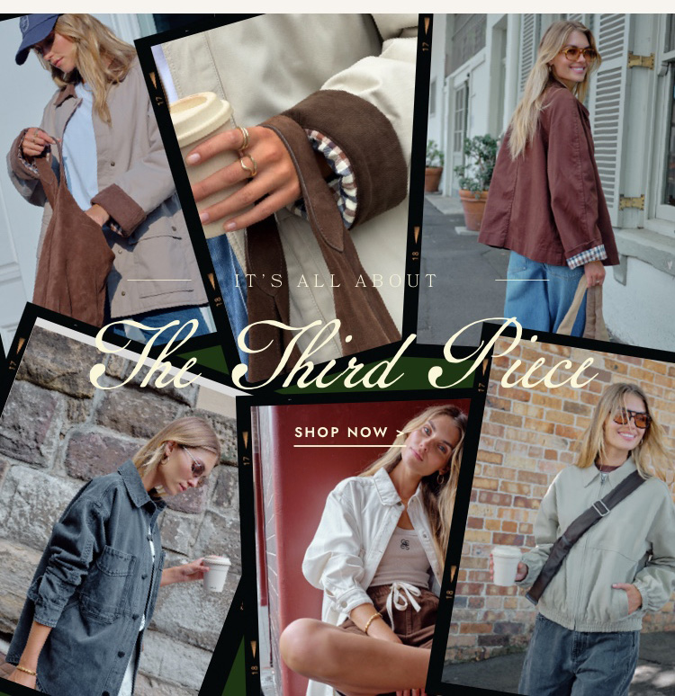 The third piece. Click to shop.