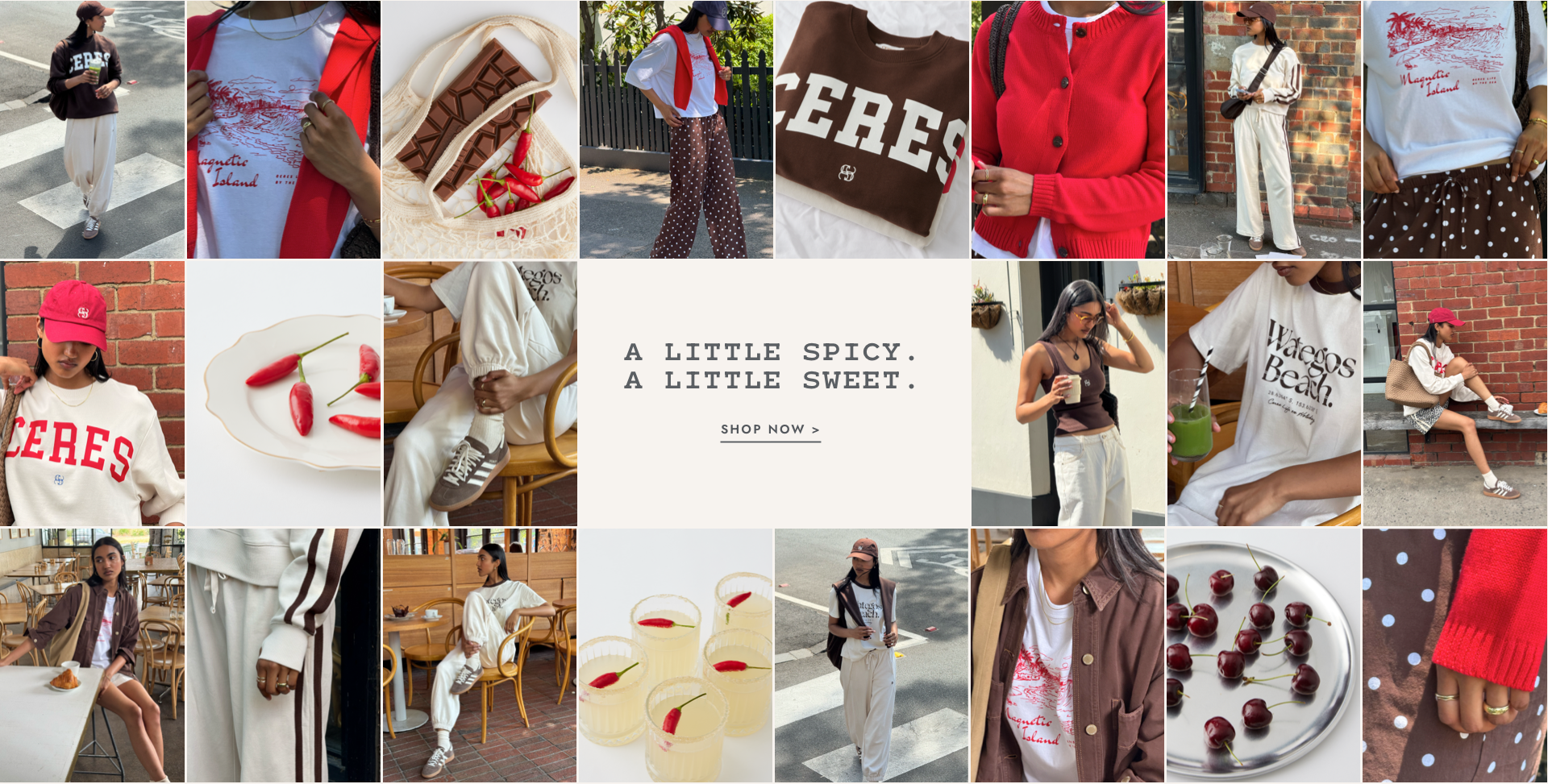 A little spicy. A little sweet. Click to shop.