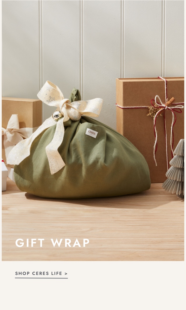 Use your free gift as gift wrap. Click to shop.