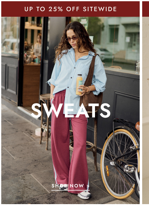 Click to shop sweats now.