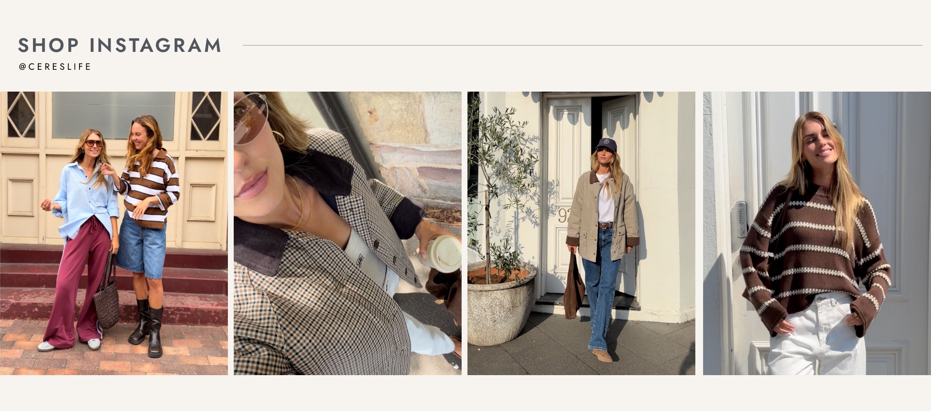 Follow Ceres Life Instagram Shop Ceres Insta