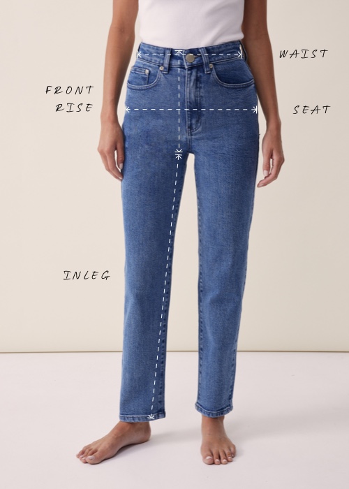 Women's Denim. How to measure for the perfect fit.