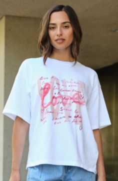 Love Tee White